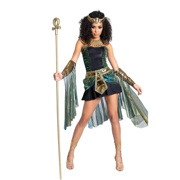 California Costume Collections Other - Egyptian Goddess 6 Piece Costume Dress Skirt Armbands Headpiece Necklace Small